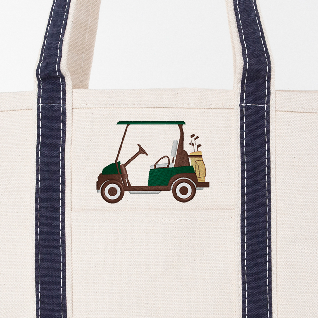Navy Medium Classic Tote - Golf