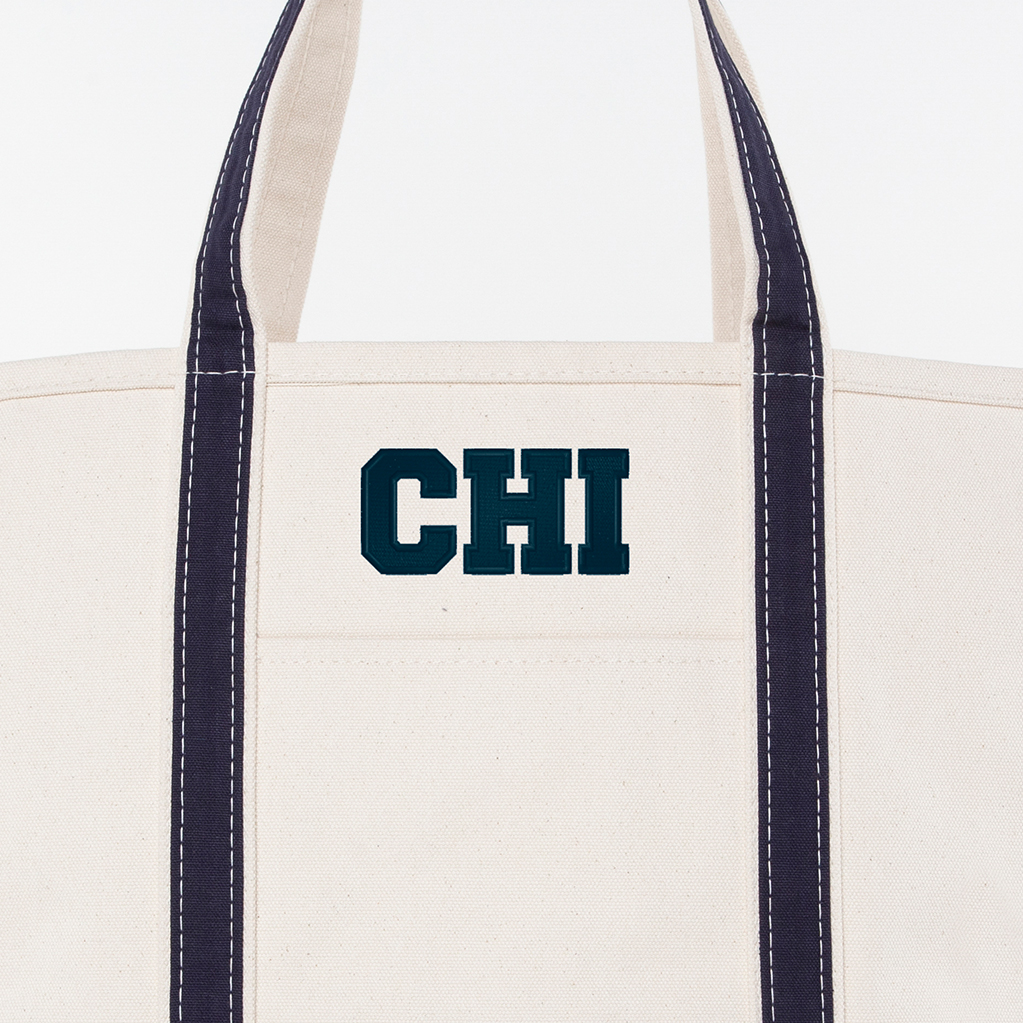 Navy Large Classic Tote - CHI