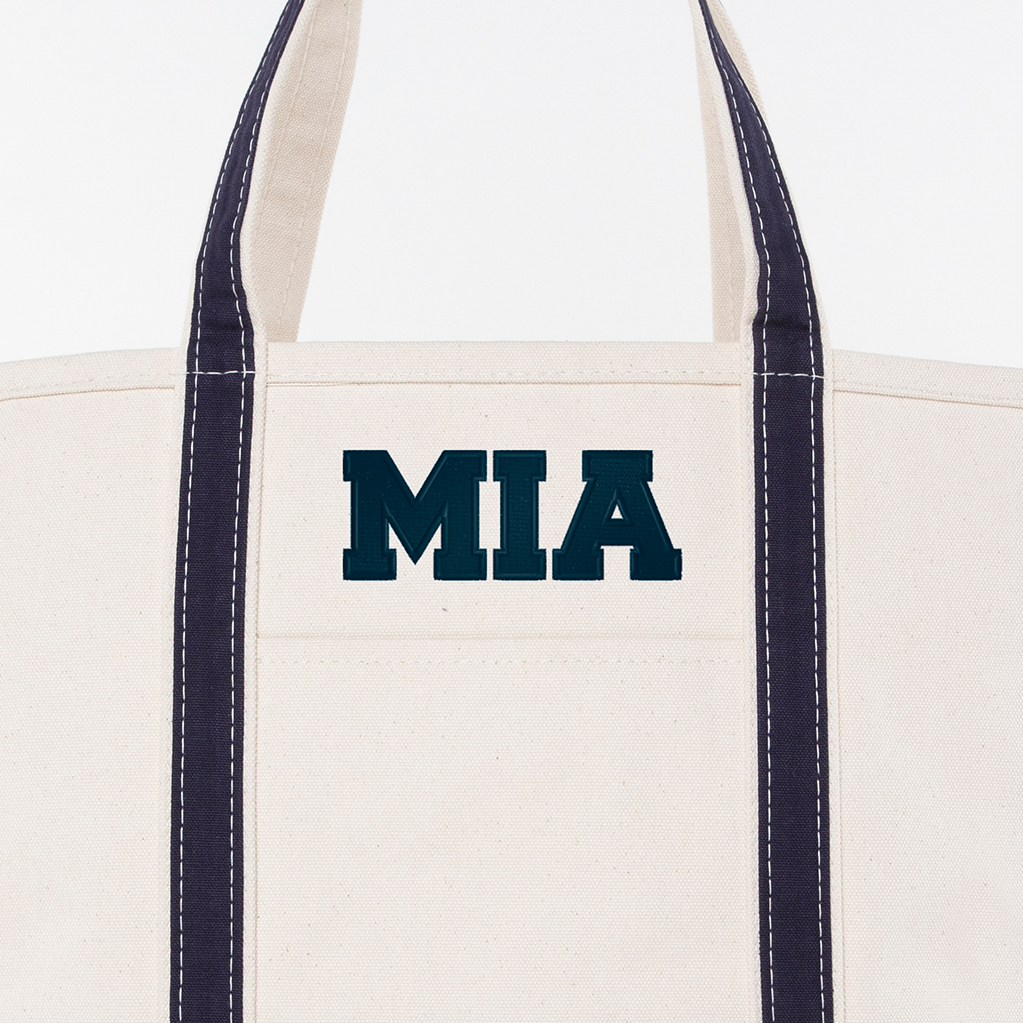 Navy Large Classic Tote - MIA
