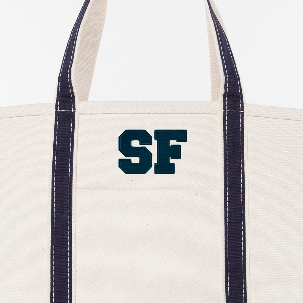 Navy Large Classic Tote - SF