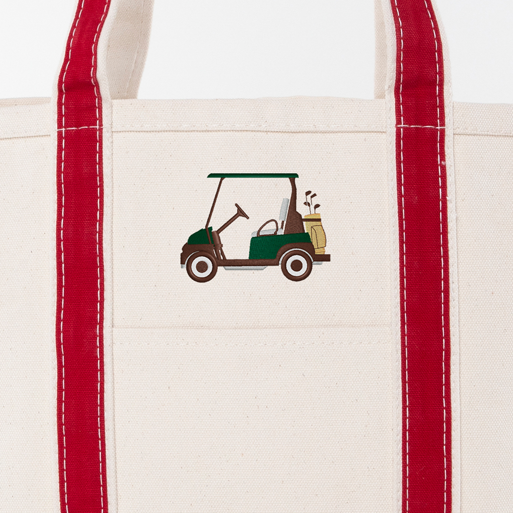 Red Medium Classic Tote - Golf