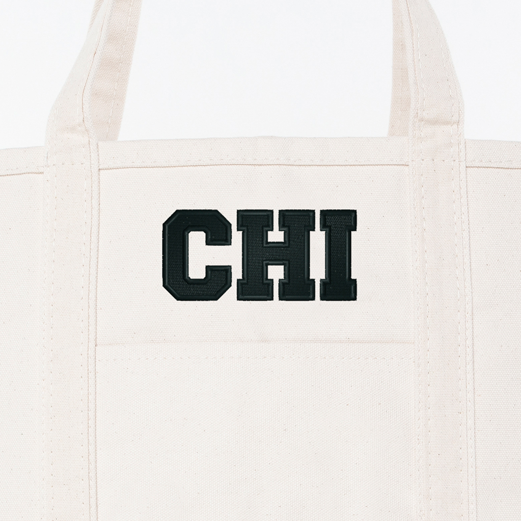 Natural Large Classic Tote - CHI