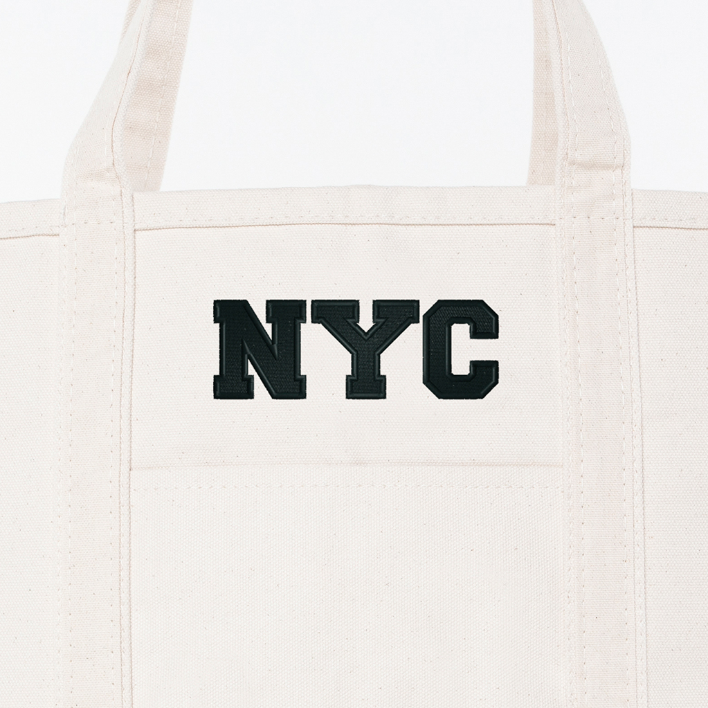 Natural Large Classic Tote - NYC