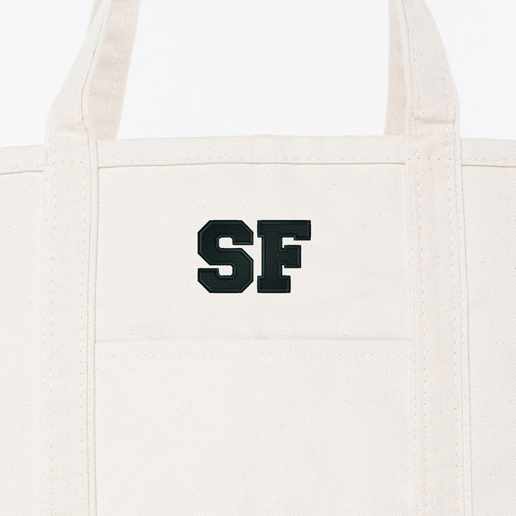 Natural Large Classic Tote - SF