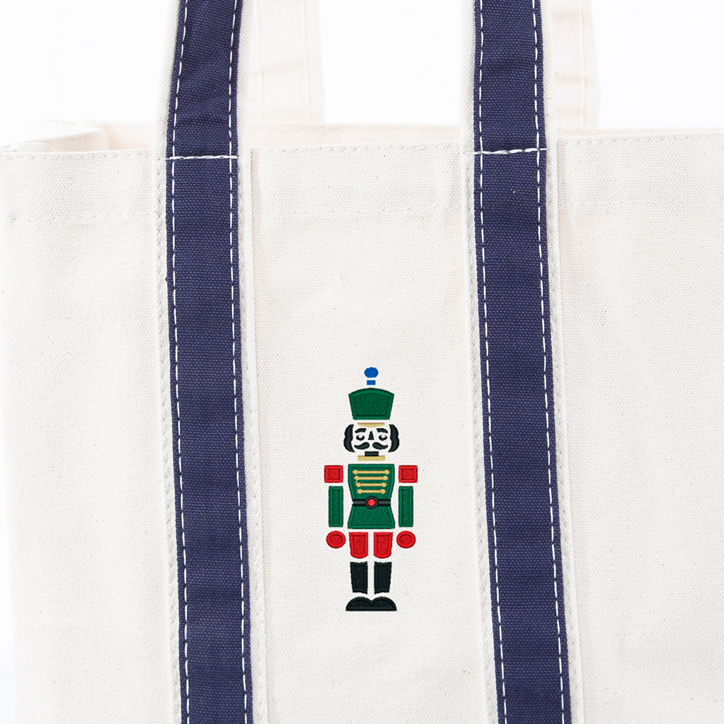 Navy Four Bottle Wine Carrier - Nutcracker