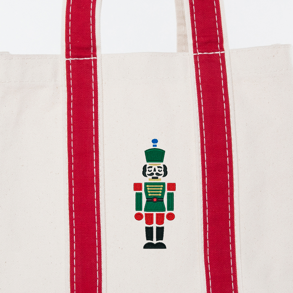 Red Four Bottle Wine Carrier - Nutcracker