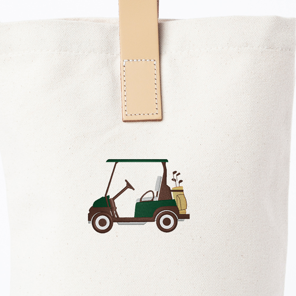Leather-Grip Wine Carrier for Two Bottles - Golf