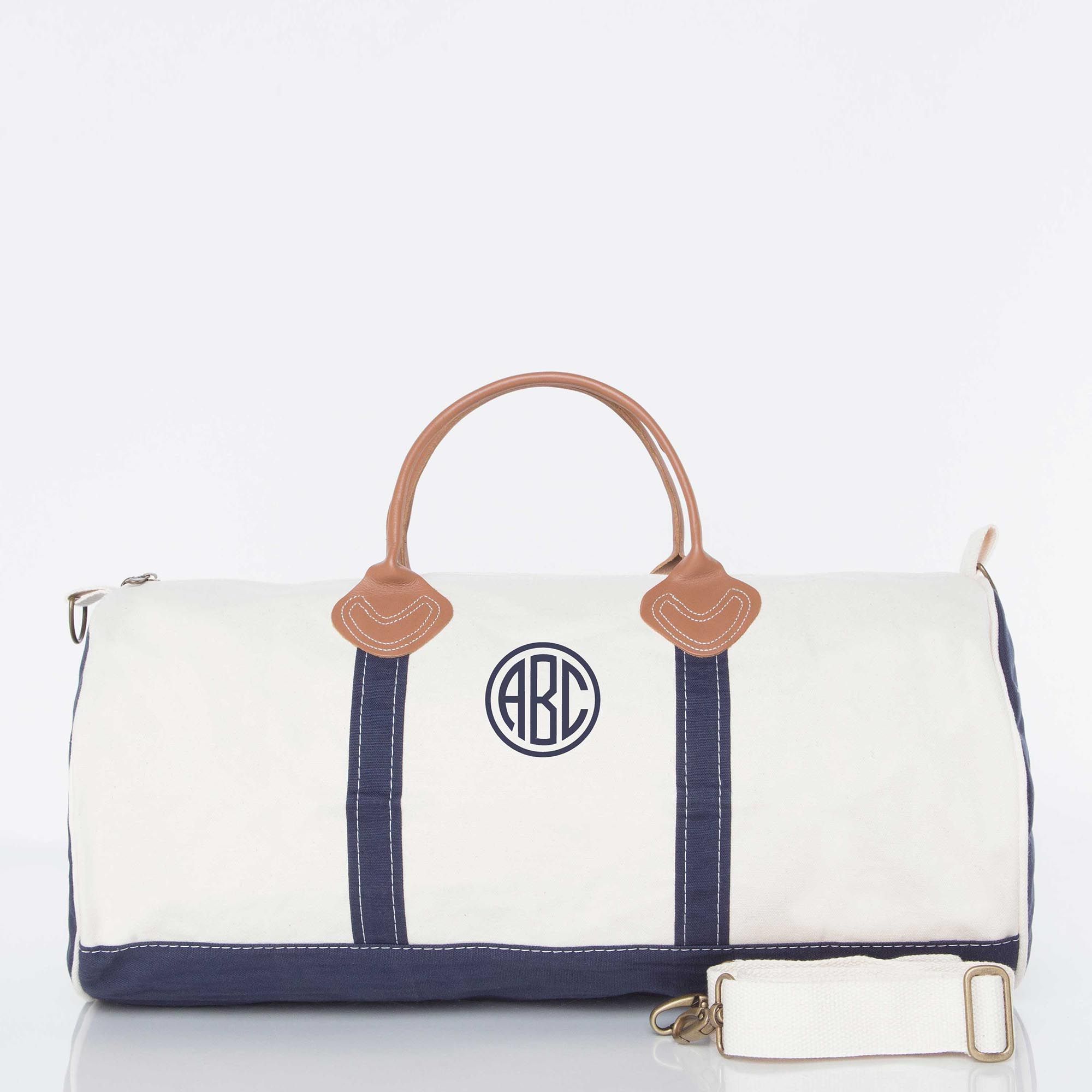 Canvas Round Duffels in Navy, Black| CB Station