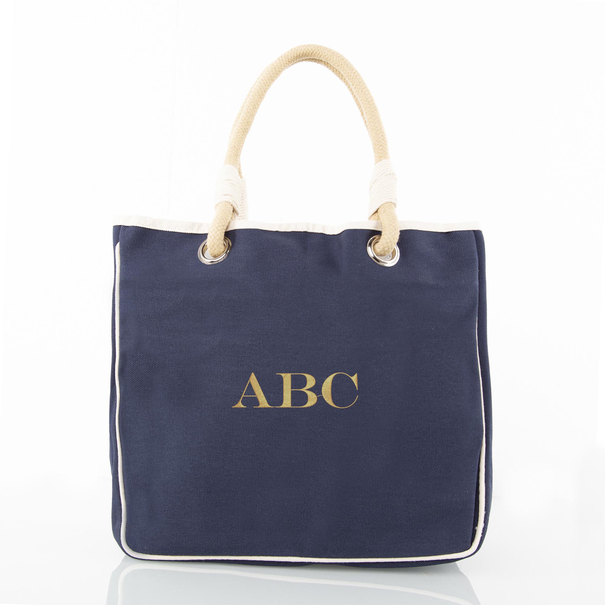 Canvas Rope Totes in Navy, Black, Green | CB Station