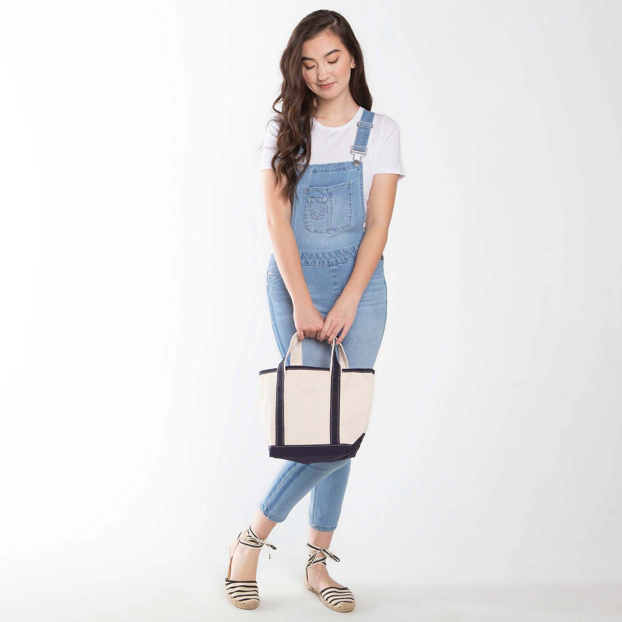 Canvas Handy Open Top Tote in Navy, Pink, Red, & more | CB