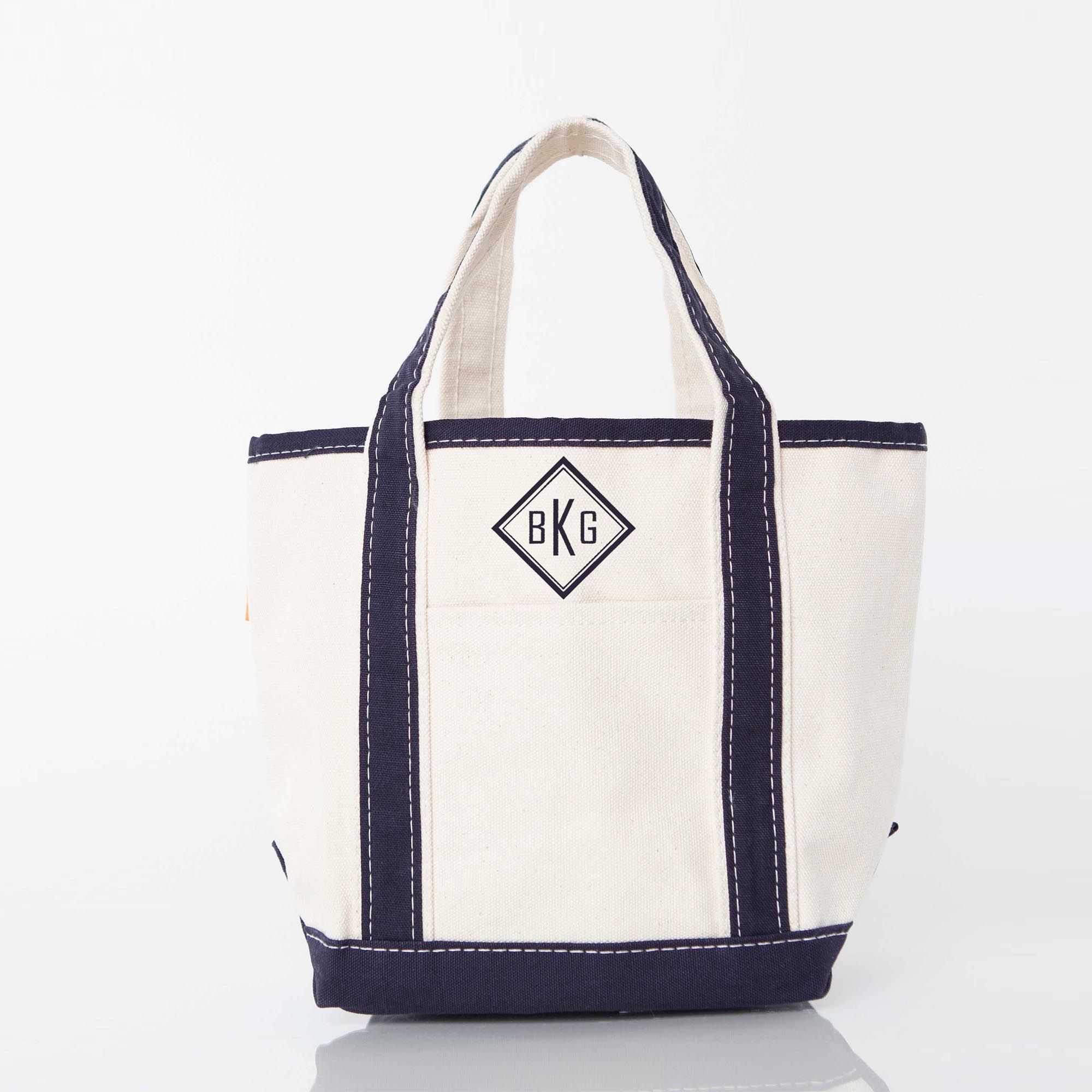 Canvas Handy Open Top Tote in Navy, Pink, Red, & more | CB