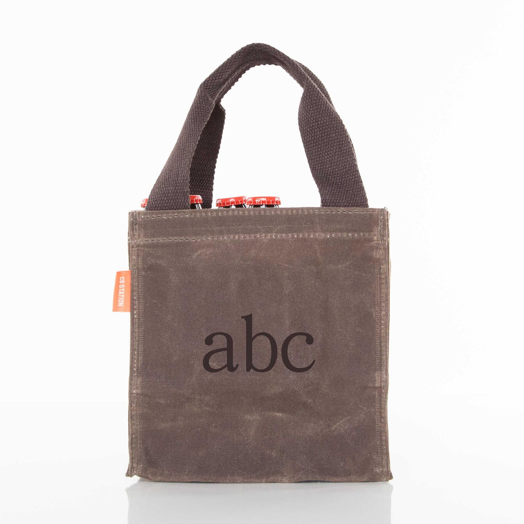 Waxed Canvas Beer Carrier in Olive, Khaki | CB Station