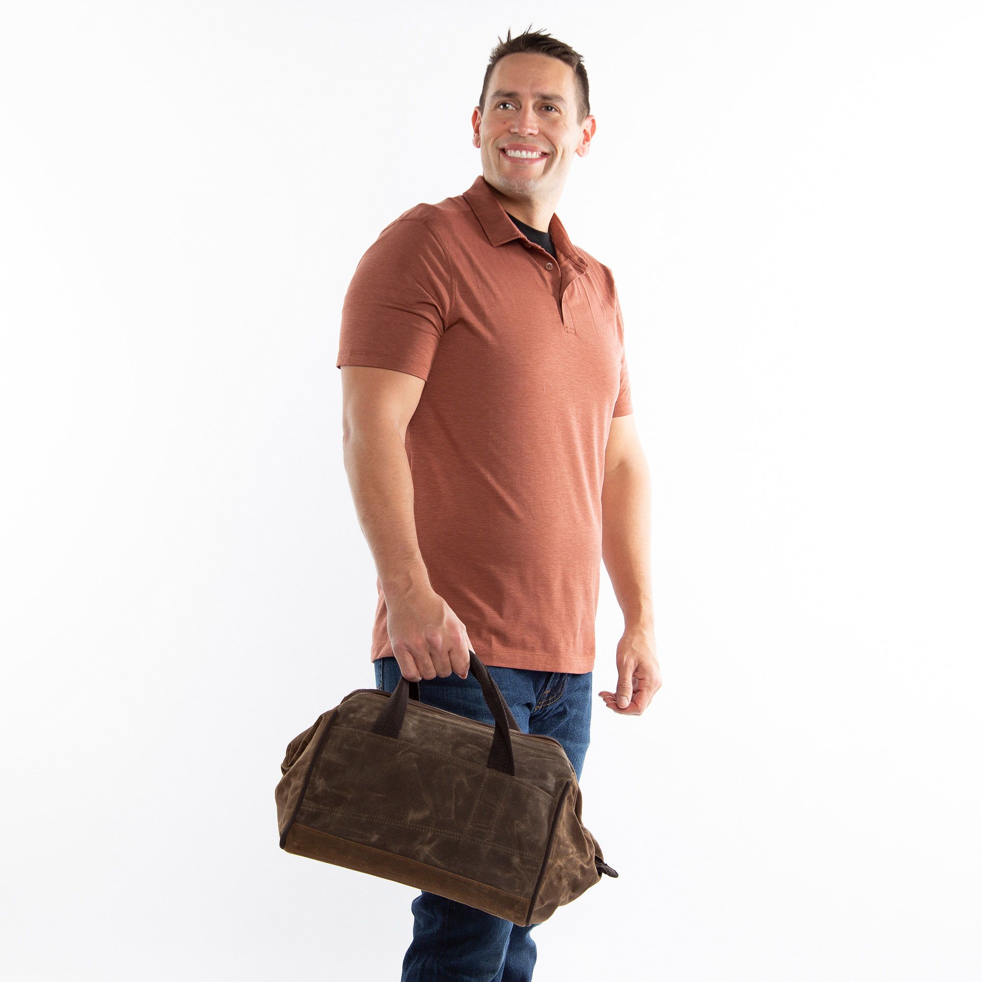 Wholesale Waxed Canvas Tool Bag in Olive, Khakhi, Slate, Black
