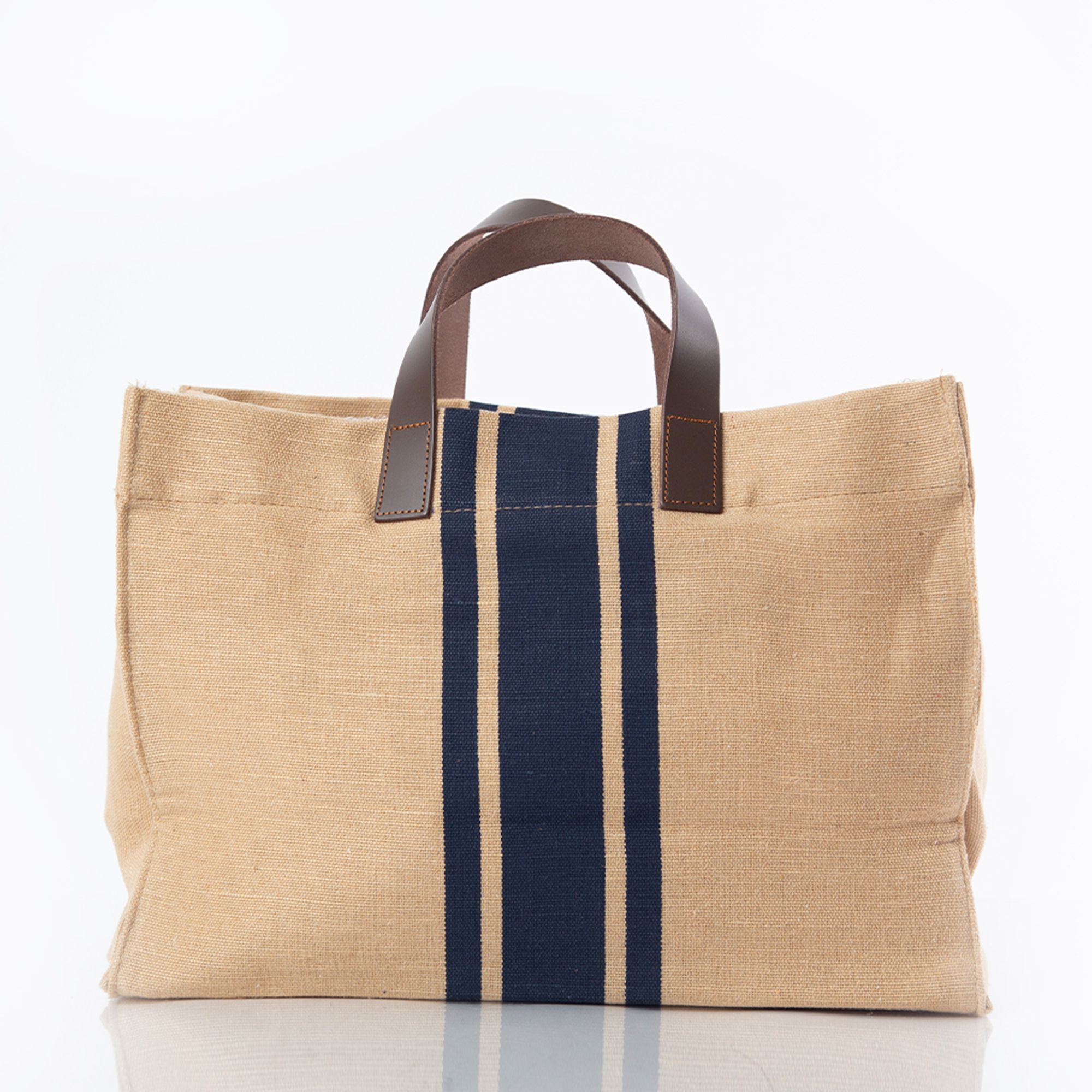 Jute & Leather Satchel | CB Station