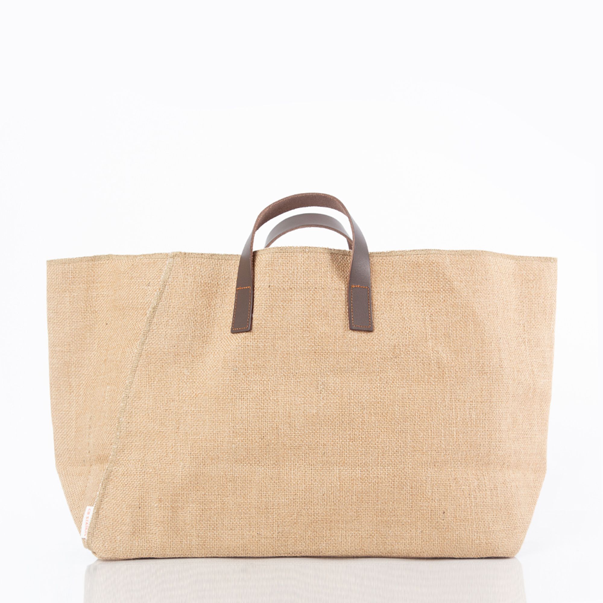 Natural Fiber & Leather Tote | CB Station