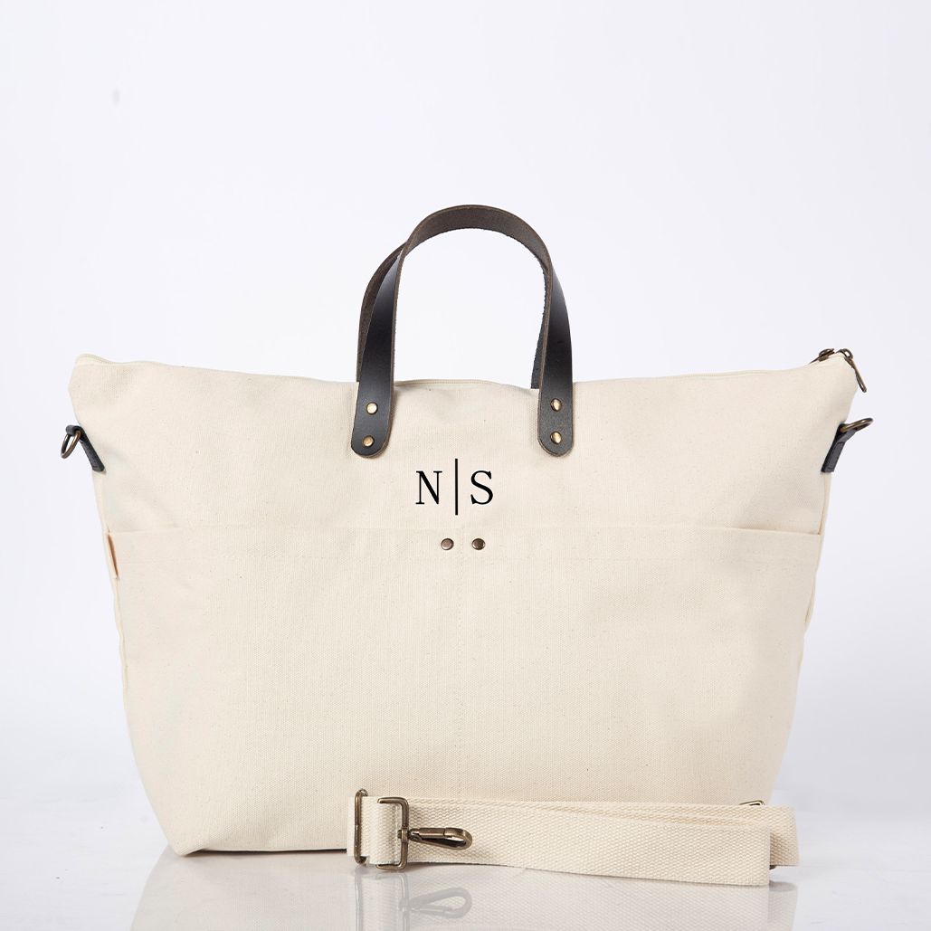 Waxed Traveler Tote Bag | Olive Waxed Canvas Tote