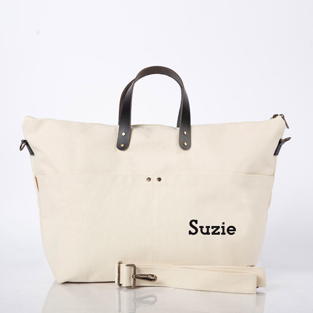 Waxed Traveler Tote Bag | Olive Waxed Canvas Tote