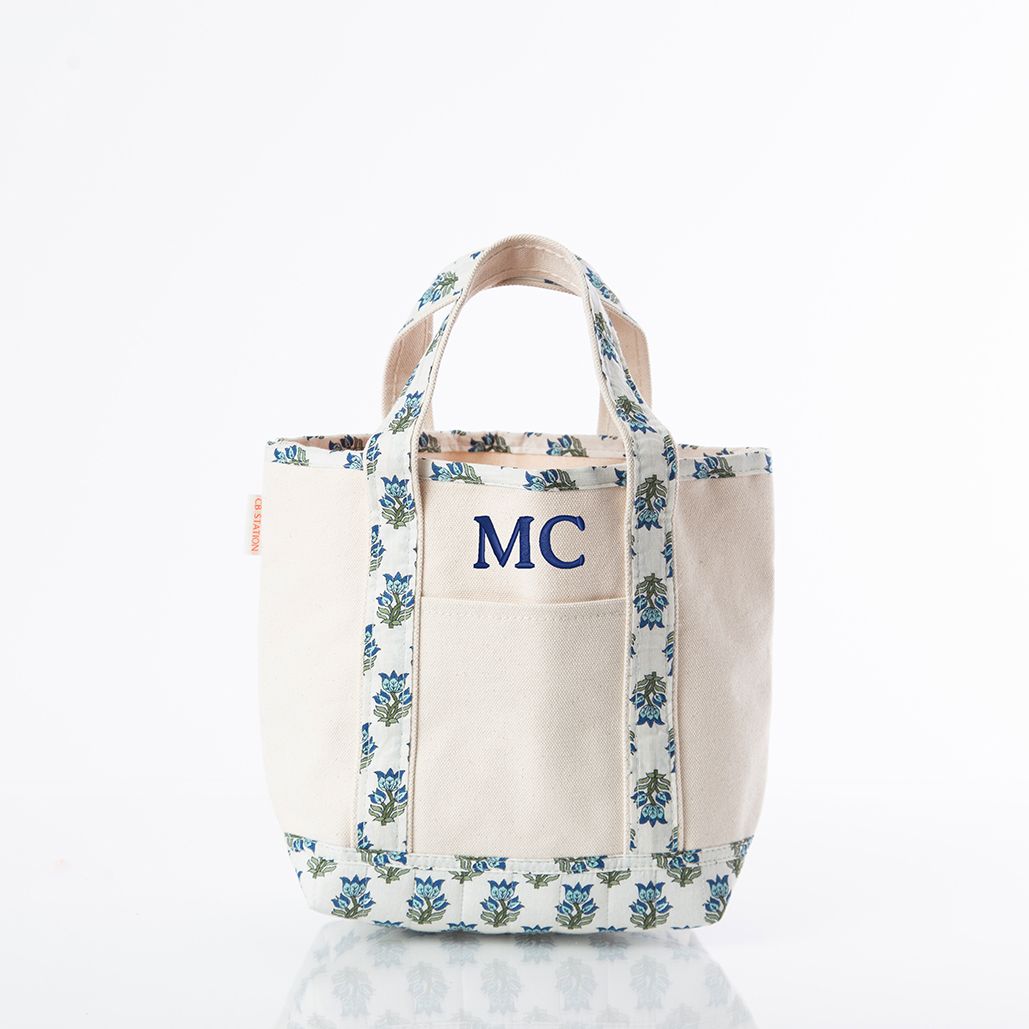 Block Print Handy Open Tote – Stylish & Functional | CB Station