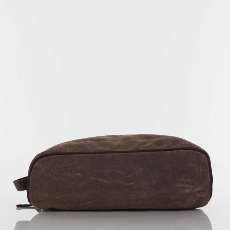 Waxed Canvas Shoe Bags in Olive, Khaki CB Station