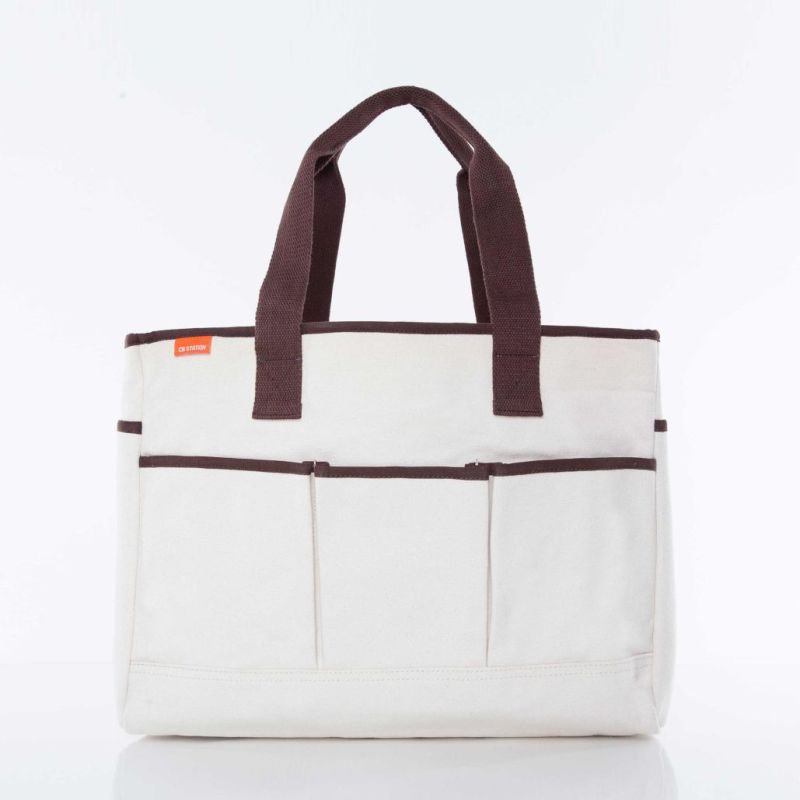 Canvas Utility Totes in Natural, Olive, Red | CB Station