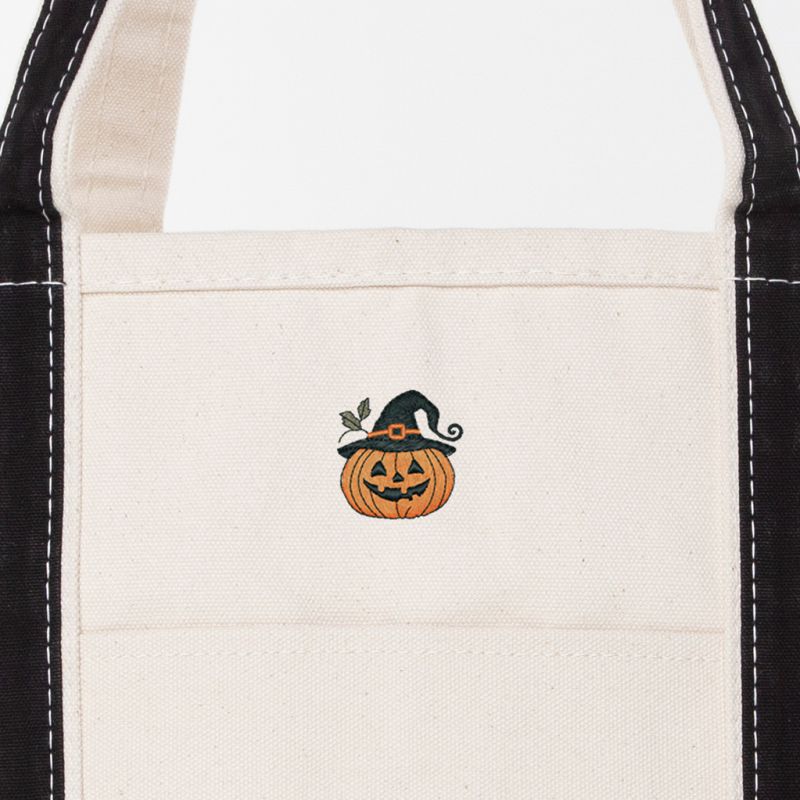 Black Large Classic Tote - Pumpkin