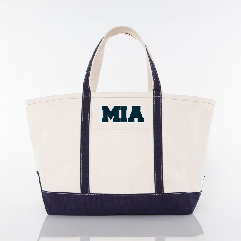 Navy Large Classic Tote - MIA