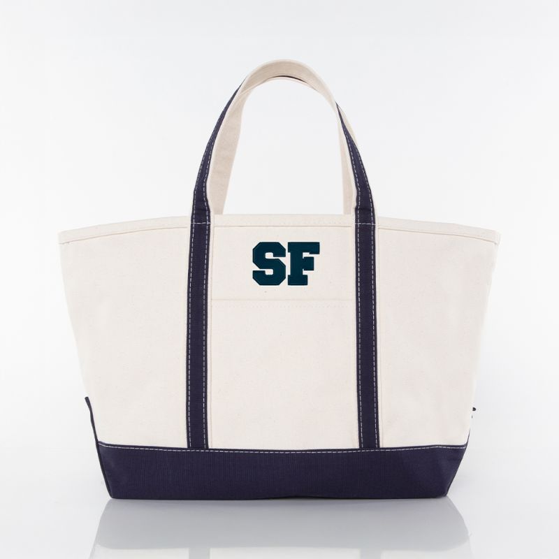Navy Large Classic Tote - SF