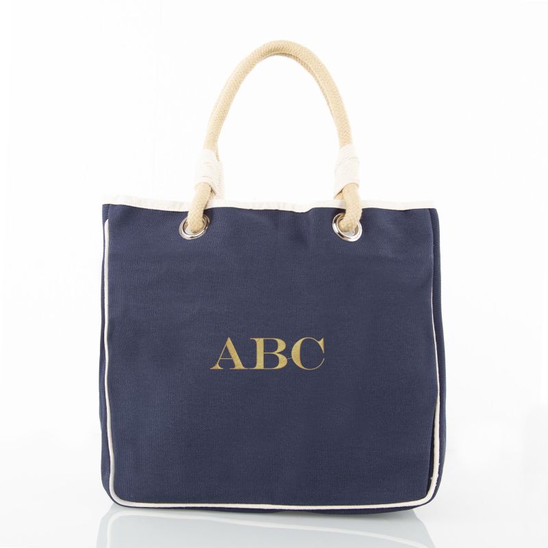 Canvas Rope Totes in Navy, Black, Green | CB Station