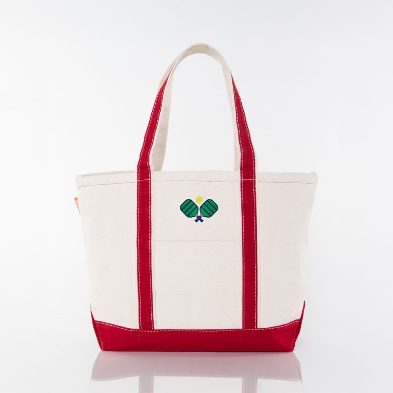 Red Medium Classic Tote - Pickleball