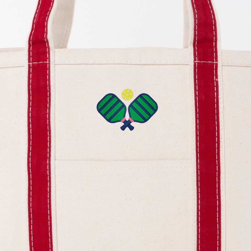Red Medium Classic Tote - Pickleball
