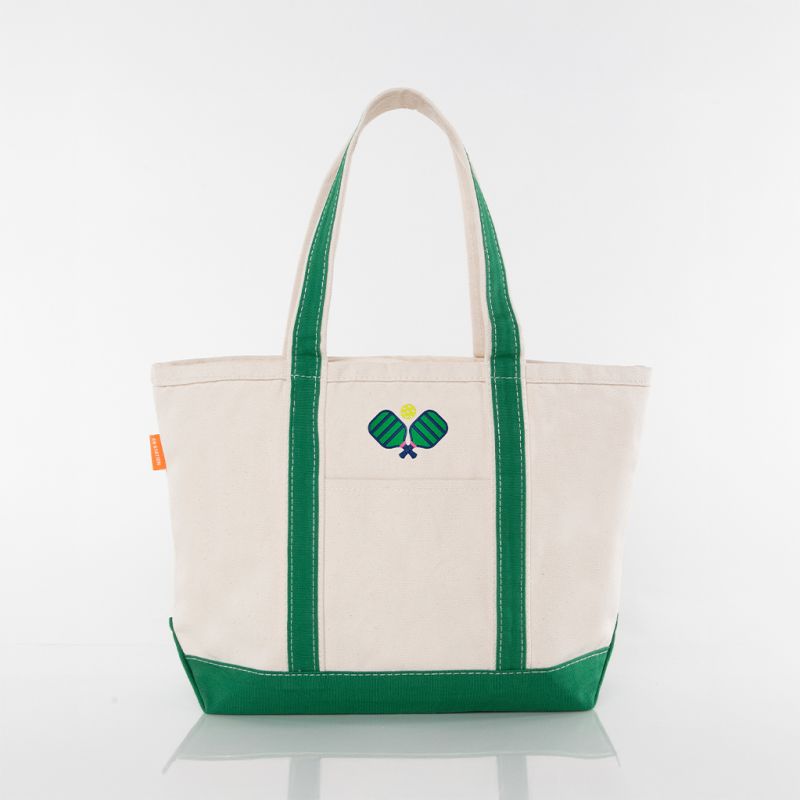 Emerald Medium Classic Tote - Pickleball
