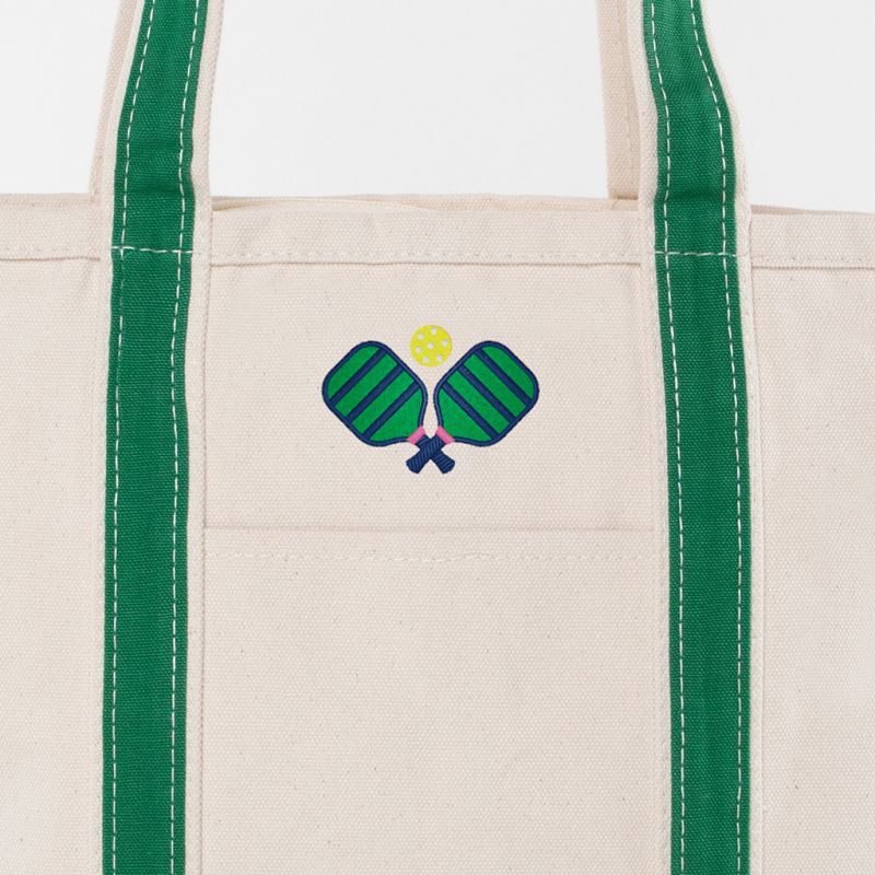 Emerald Medium Classic Tote - Pickleball