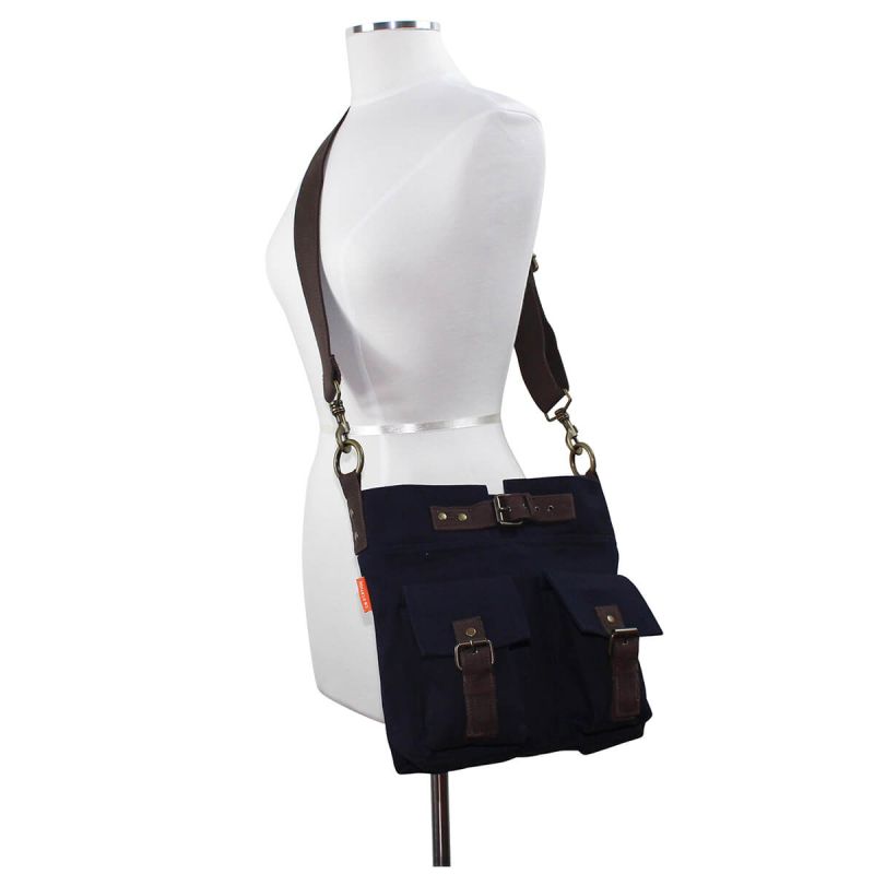 Crossbody Satchel Navy