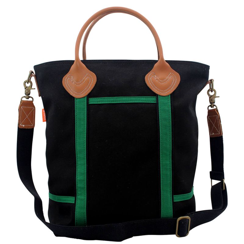Flight Travel Bag Solid Black & Emerald