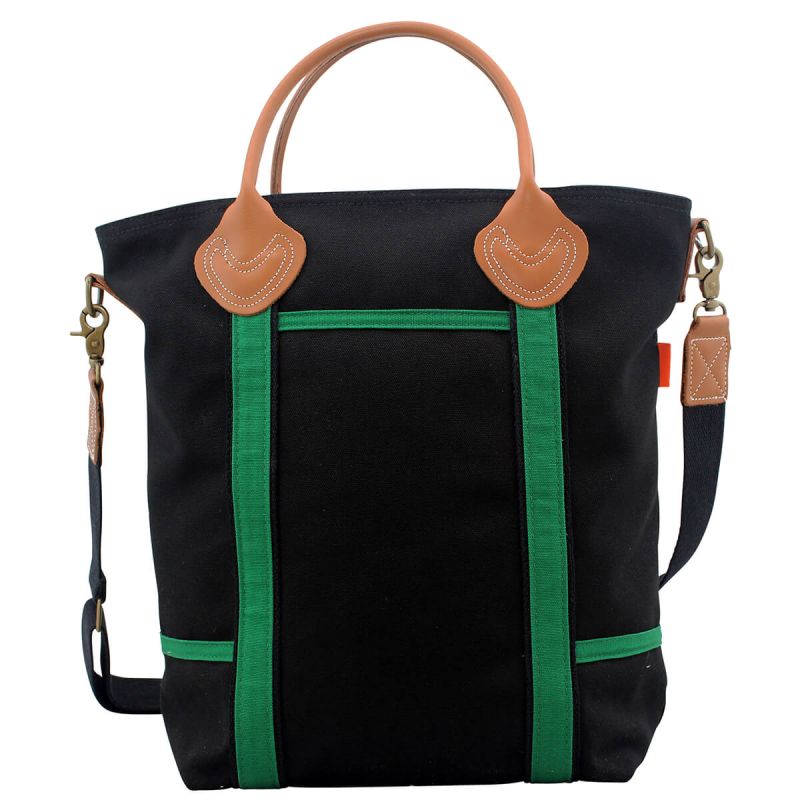 Flight Travel Bag Solid Black & Emerald