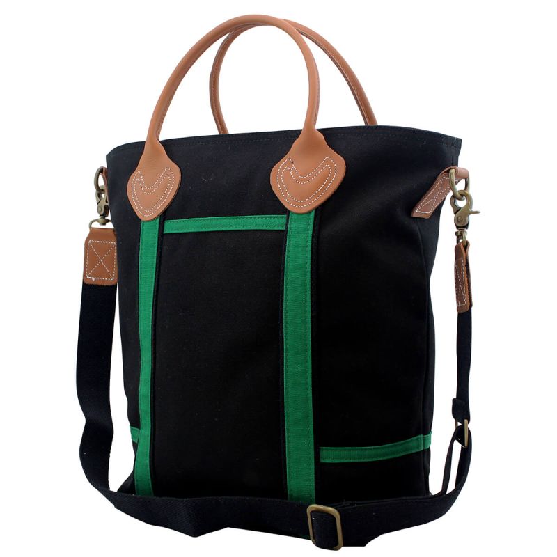 Flight Travel Bag Solid Black & Emerald