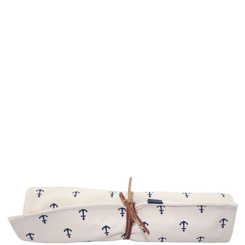 Utility Roll Organizer Navy Anchors