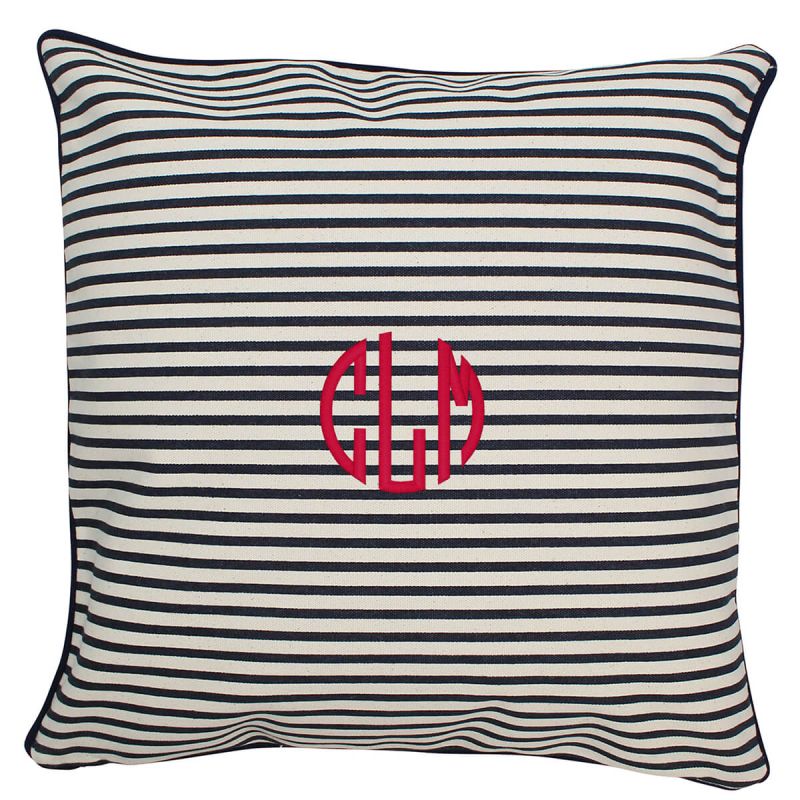 Pillowcase Navy Stripes 16 x 16
