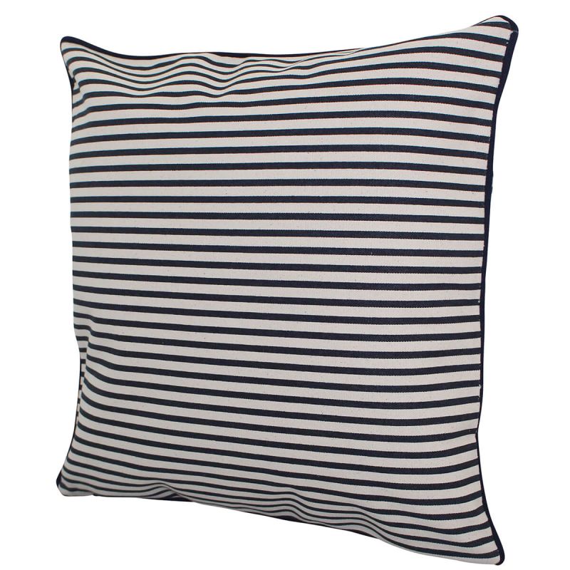Pillow Navy Stripes With Insert 12 x 12