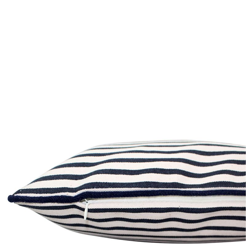 Pillow Navy Stripes With Insert 12 x 12