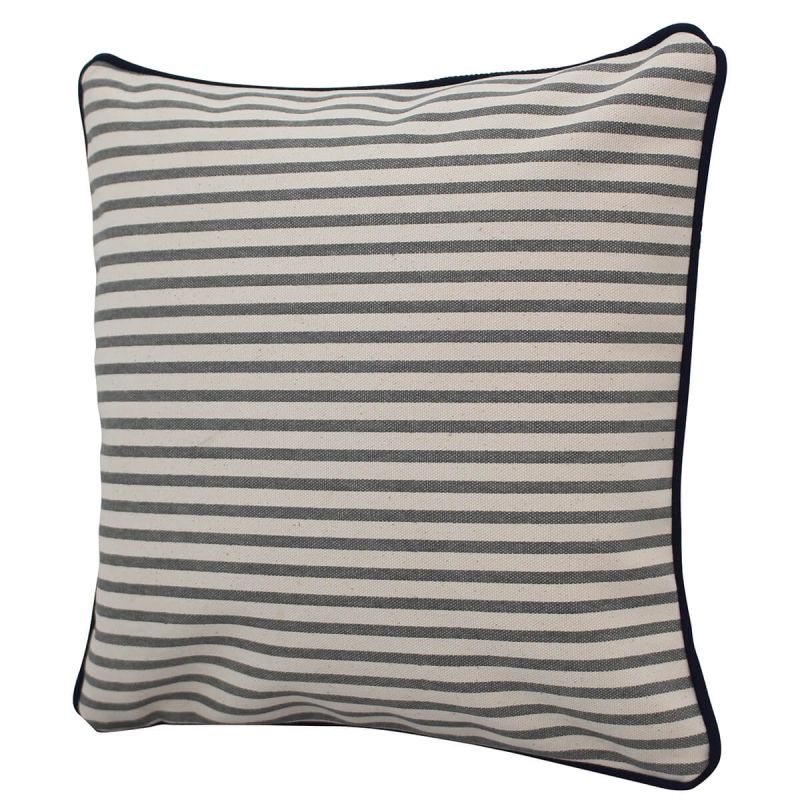 Pillow Gray Stripes With Insert 12 x 12