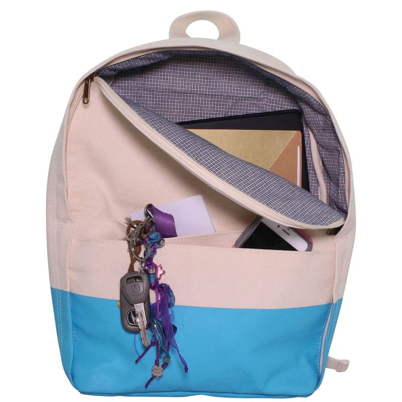 Dipped Lined Backpack Turquoise