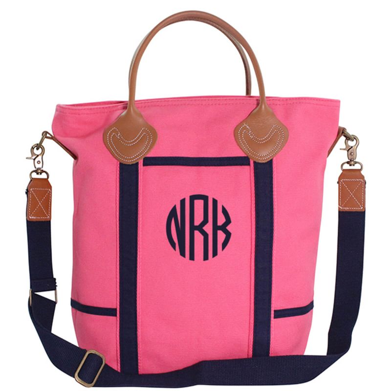Flight Travel Bag Solid Coral & Navy