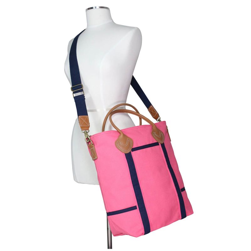 Flight Travel Bag Solid Coral & Navy