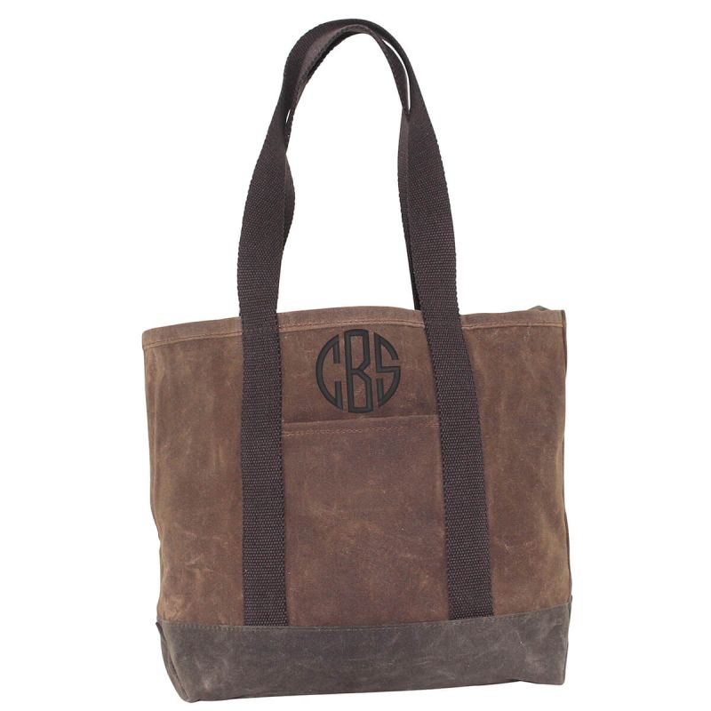 Waxed Canvas Medium Classic Tote Khaki