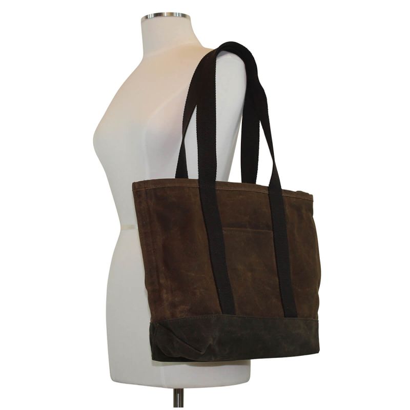 Waxed Canvas Medium Classic Tote Khaki