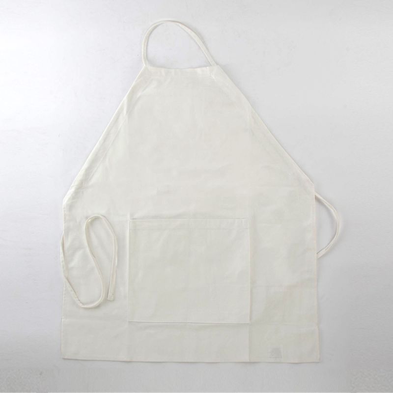 10 oz White Adult Apron with Front Pocket