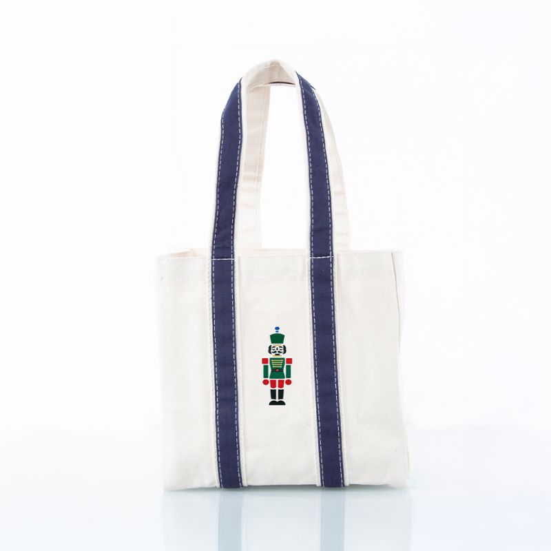 Navy Four Bottle Wine Carrier - Nutcracker