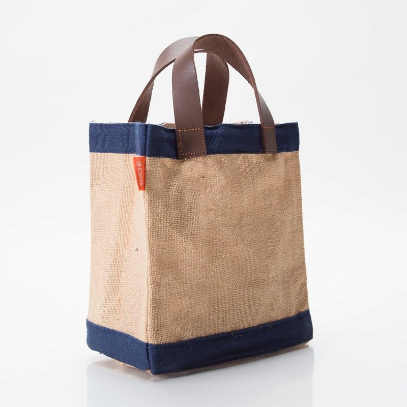 INNERRAUM I96BMBKPV00BLACKMATT 関税送料込 Canvas Jute Market Bags in Natural, Navy | CB Station