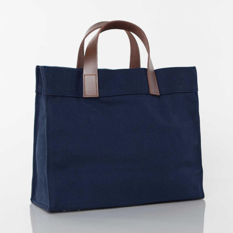 Canvas Mini Advantage Bags in Natural, Navy| CB Station
